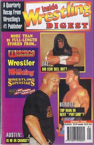 Inside Wrestling Digest 2000 Magazine PWcatalog