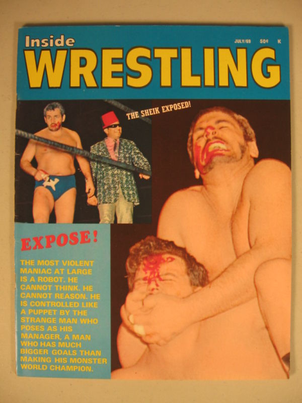 Inside Wrestling July 1969 Magazine PWcatalog
