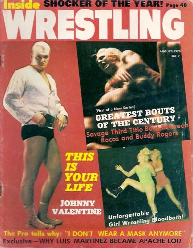 Inside Wrestling August 1970 Magazine PWcatalog