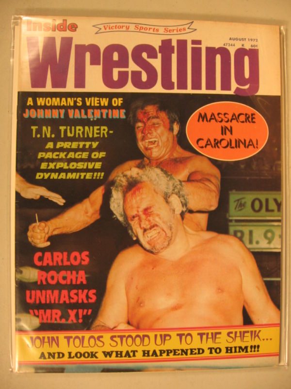 Inside Wrestling August 1972 Magazine PWcatalog