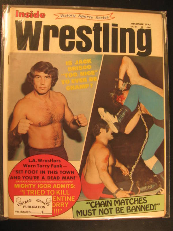 Inside Wrestling December 1972 Magazine PWcatalog