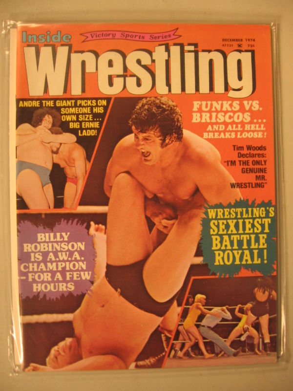 Inside Wrestling December 1974 Magazine PWcatalog