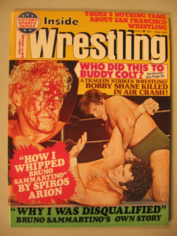 Inside Wrestling June 1975 Magazine PWcatalog