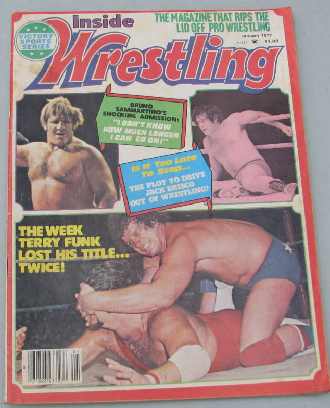 Inside Wrestling January 1977 Magazine PWcatalog