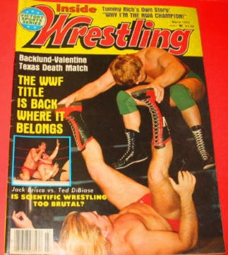 Inside Wrestling March 1982 Magazine PWcatalog