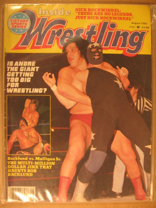 Inside Wrestling August 1982 Magazine PWcatalog
