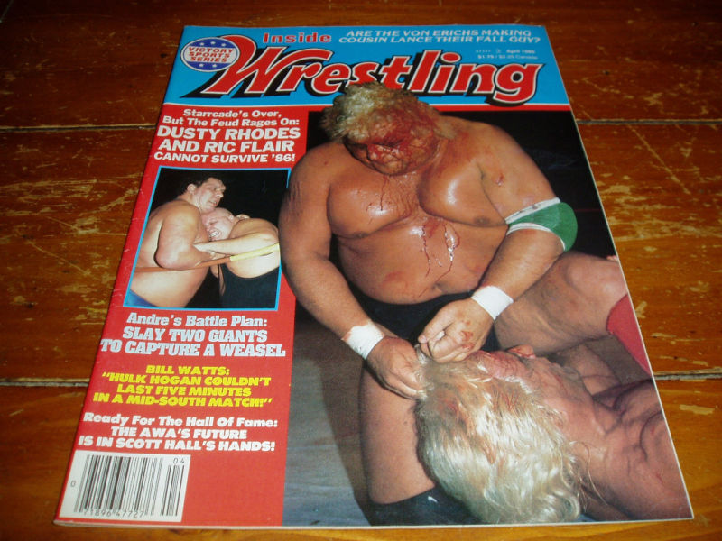 Inside Wrestling April 1986 Magazine PWcatalog