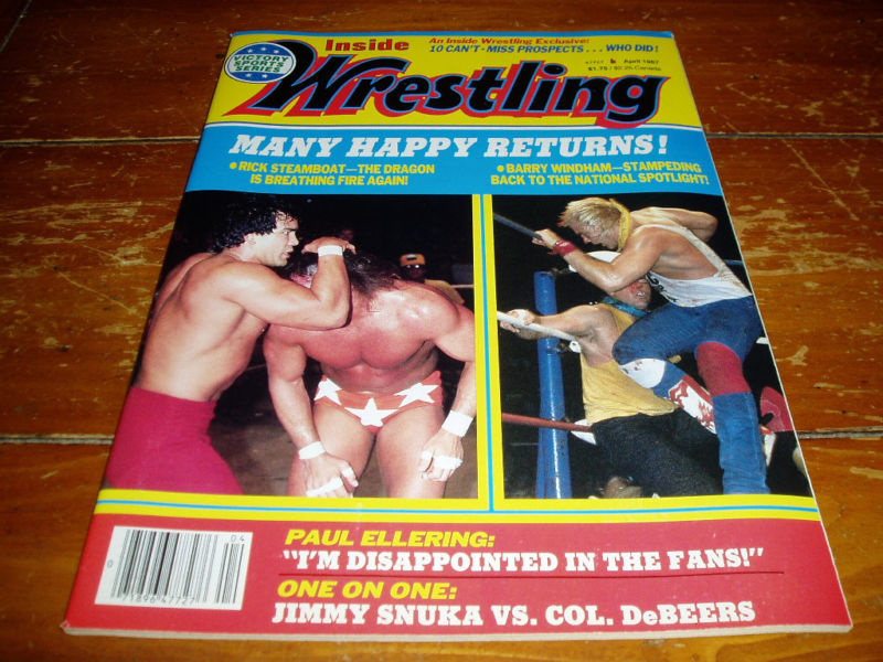 Inside Wrestling April 1987 Magazine PWcatalog