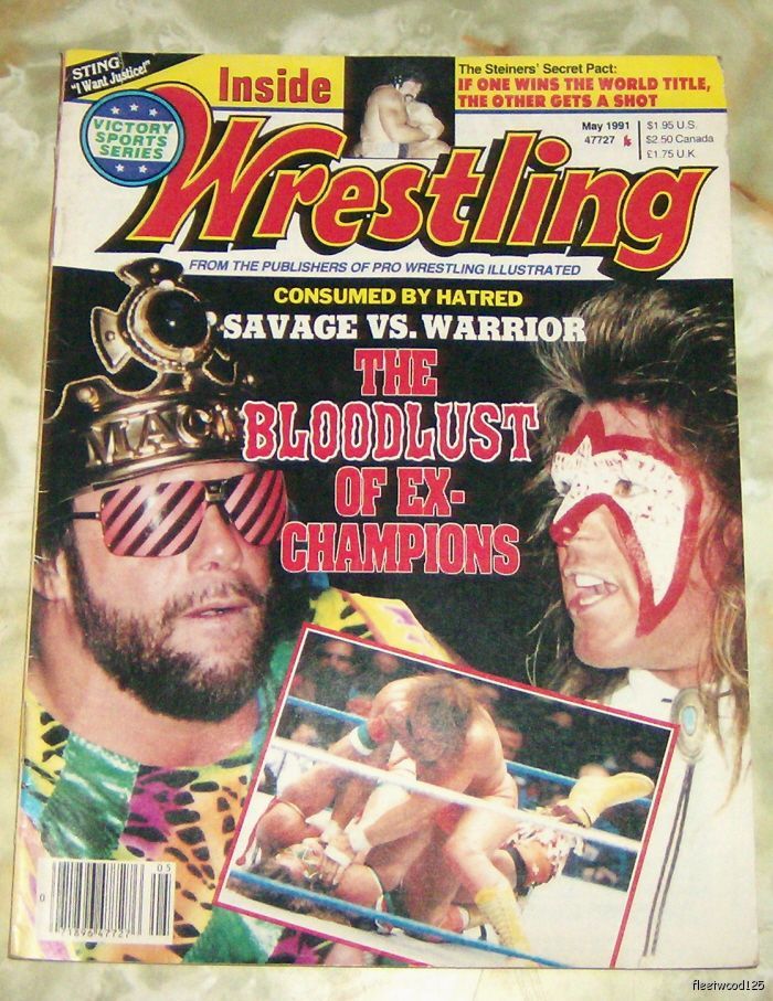 Inside Wrestling May 1991 Magazine PWcatalog