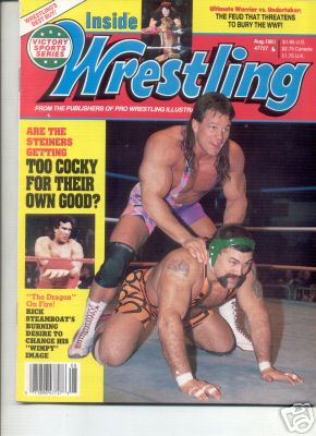 Inside Wrestling August 1991 Magazine PWcatalog