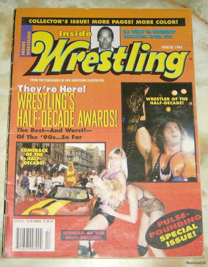 Inside Wrestling 1994 Magazine PWcatalog