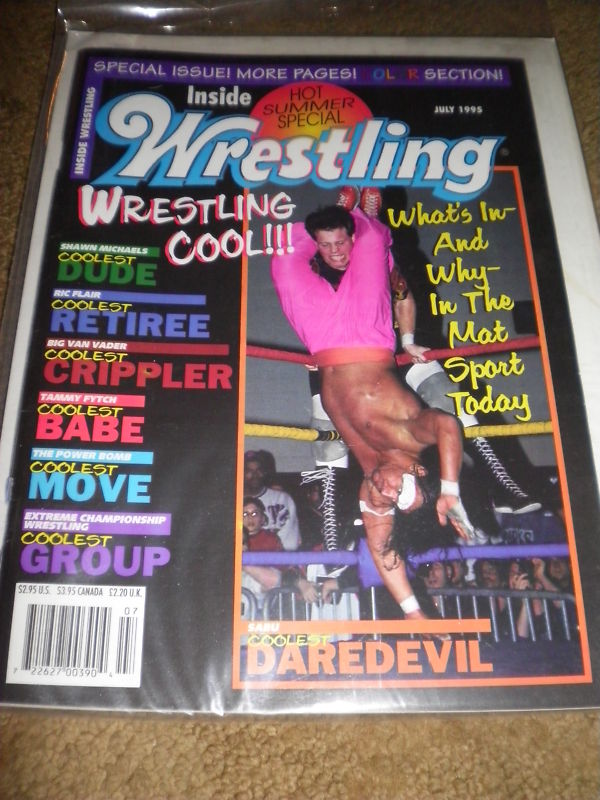 Inside Wrestling July 1995 Magazine PWcatalog