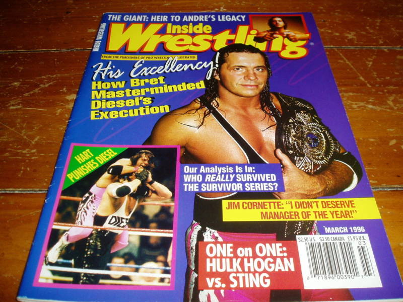 Inside Wrestling March 1996 Magazine PWcatalog