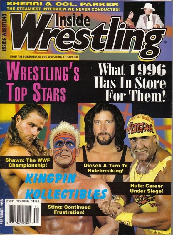 Inside Wrestling February 1997 Magazine PWcatalog