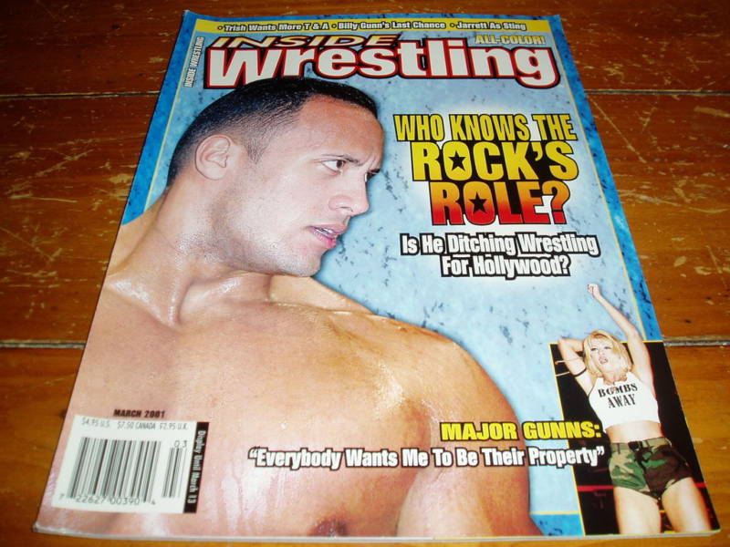Inside Wrestling March 2001 Magazine PWcatalog