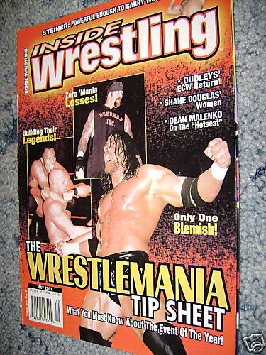 Inside Wrestling May 2001 Magazine PWcatalog