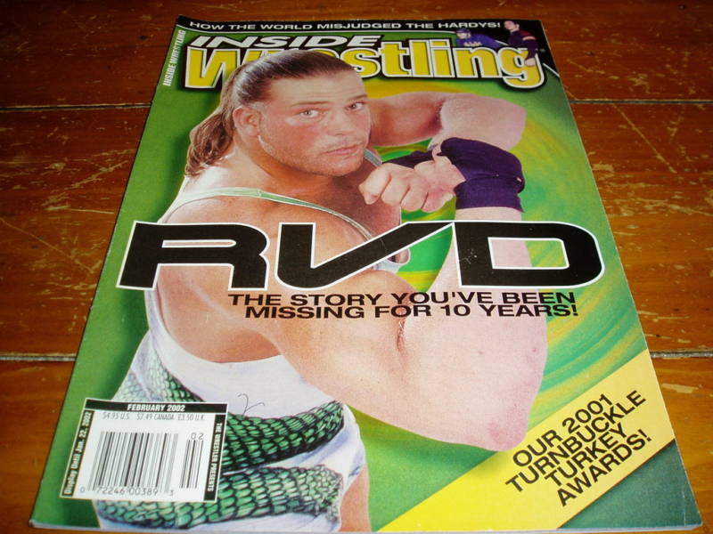 Inside Wrestling February 2002 Magazine PWcatalog