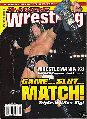 Inside Wrestling August 2002 Magazine PWcatalog