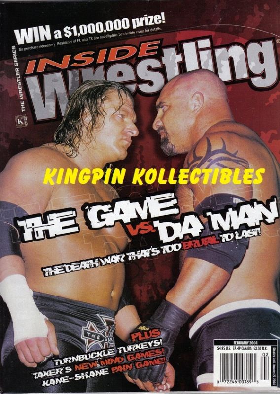 Inside Wrestling February 2004 Magazine PWcatalog