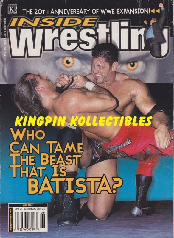 Inside Wrestling June 2004 Magazine PWcatalog
