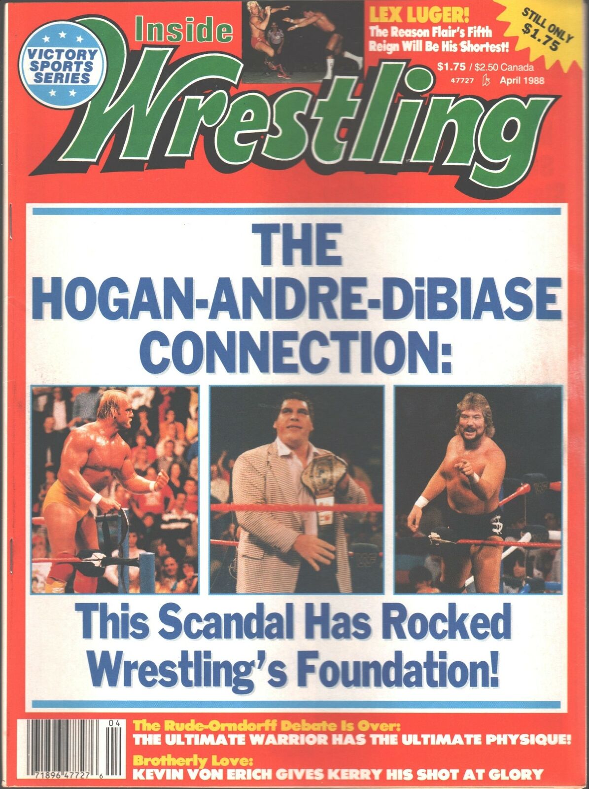 Inside Wrestling April 1988 Magazine PWcatalog