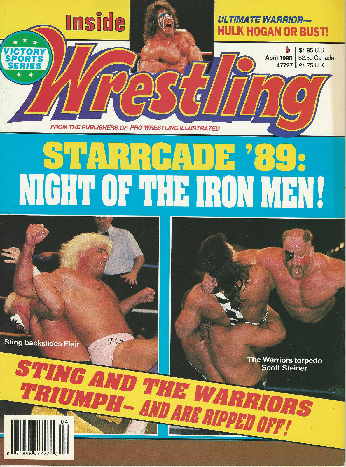 Inside Wrestling April 1990 Magazine PWcatalog