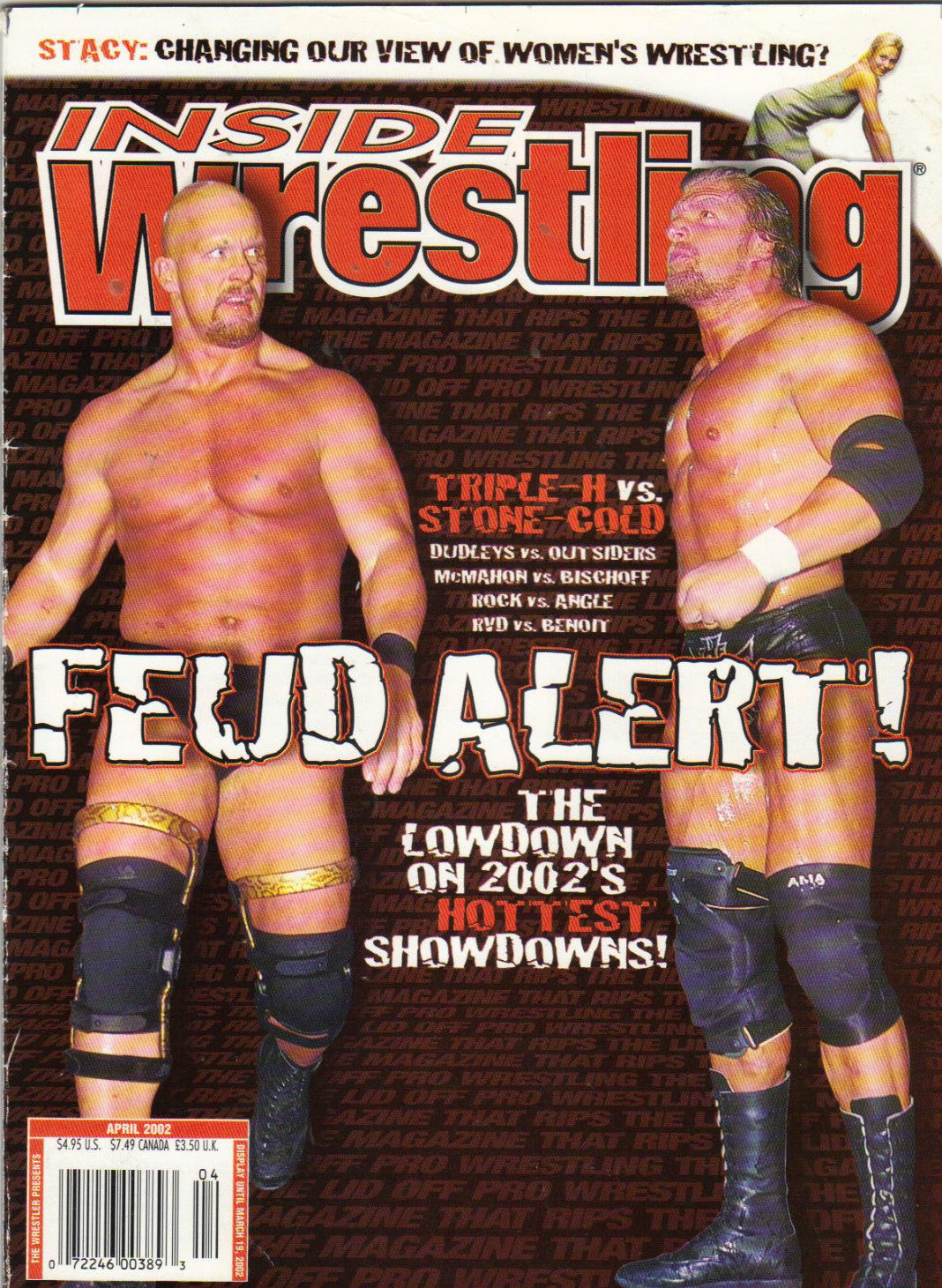 Inside Wrestling April 2002 Magazine PWcatalog