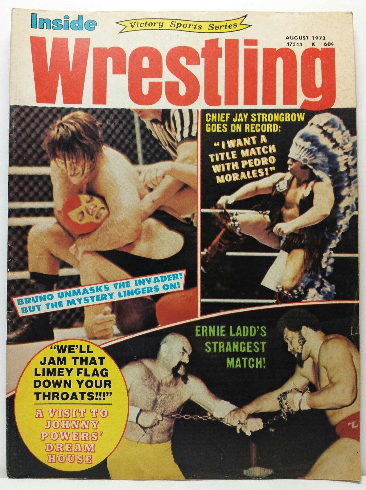 Inside Wrestling August 1973 Magazine PWcatalog