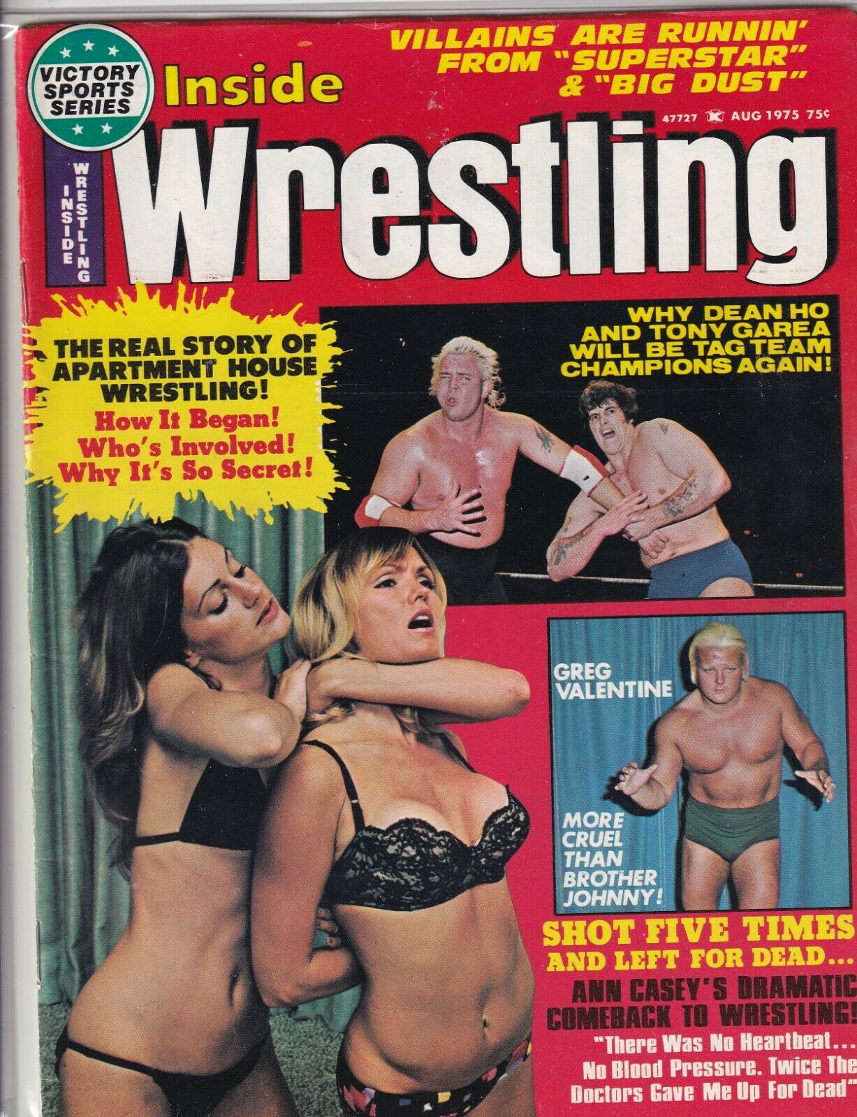 Inside Wrestling August 1975 Magazine PWcatalog