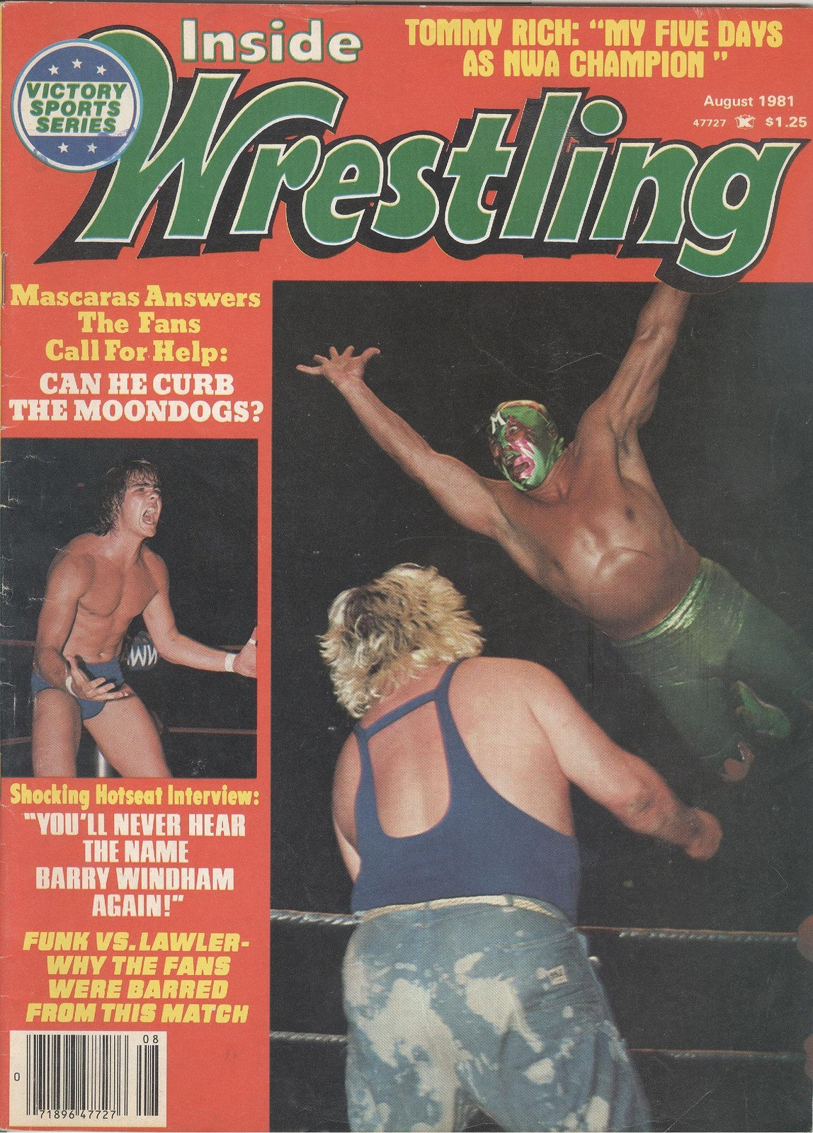 Inside Wrestling August 1981 Magazine PWcatalog