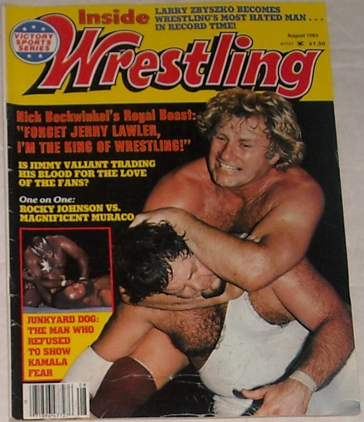 Inside Wrestling August 1983 Magazine PWcatalog