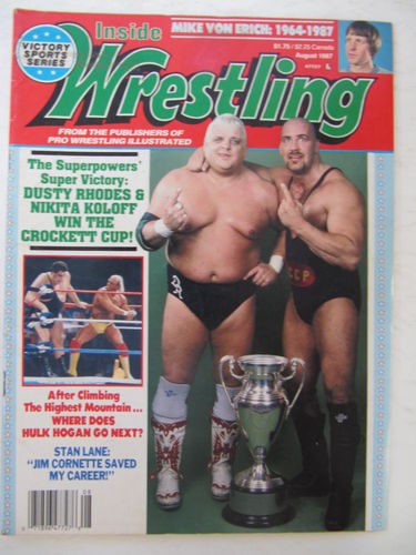 Inside Wrestling August 1987 Magazine PWcatalog