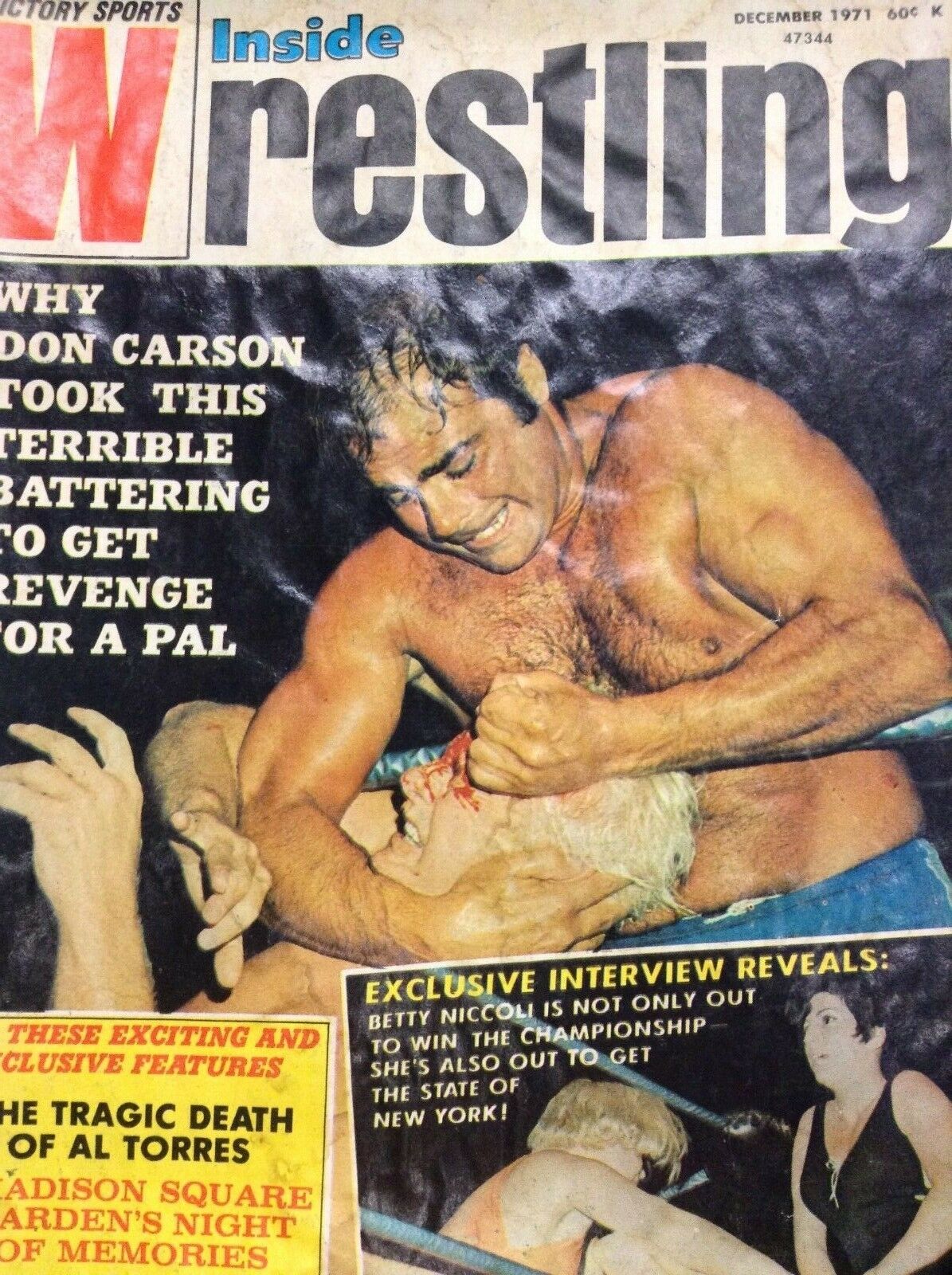 Inside Wrestling December 1971 Magazine PWcatalog