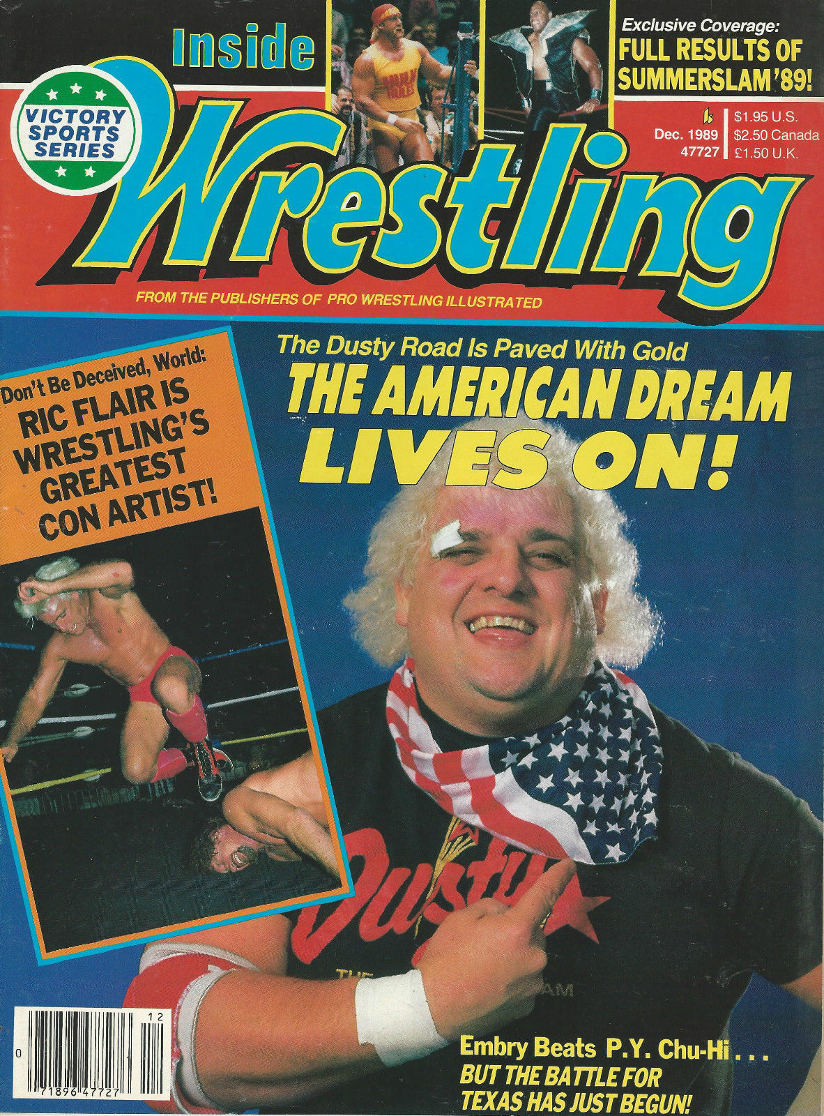 Inside Wrestling December 1989 Magazine PWcatalog