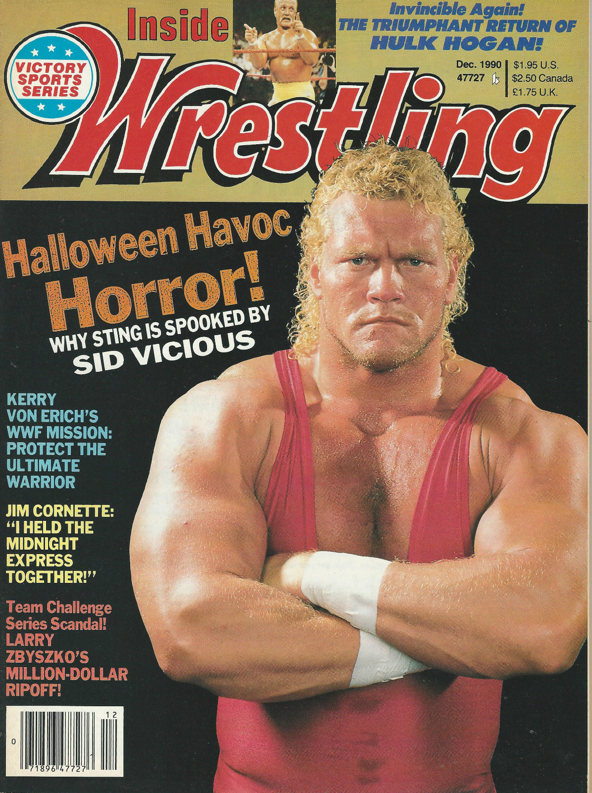 Inside Wrestling December 1990 Magazine PWcatalog