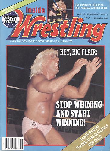 Inside Wrestling December 1992 Magazine PWcatalog