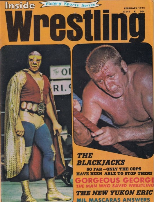 Inside Wrestling February 1972 Magazine PWcatalog