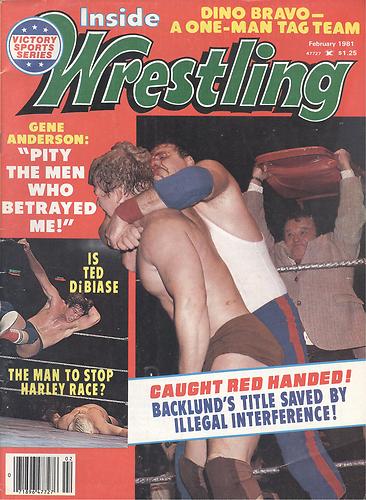 Inside Wrestling February 1981 Magazine PWcatalog