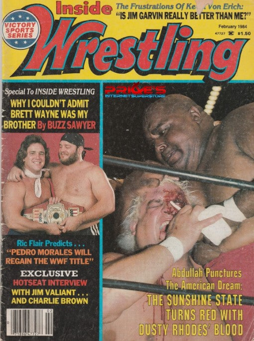 Inside Wrestling February 1984 Magazine PWcatalog