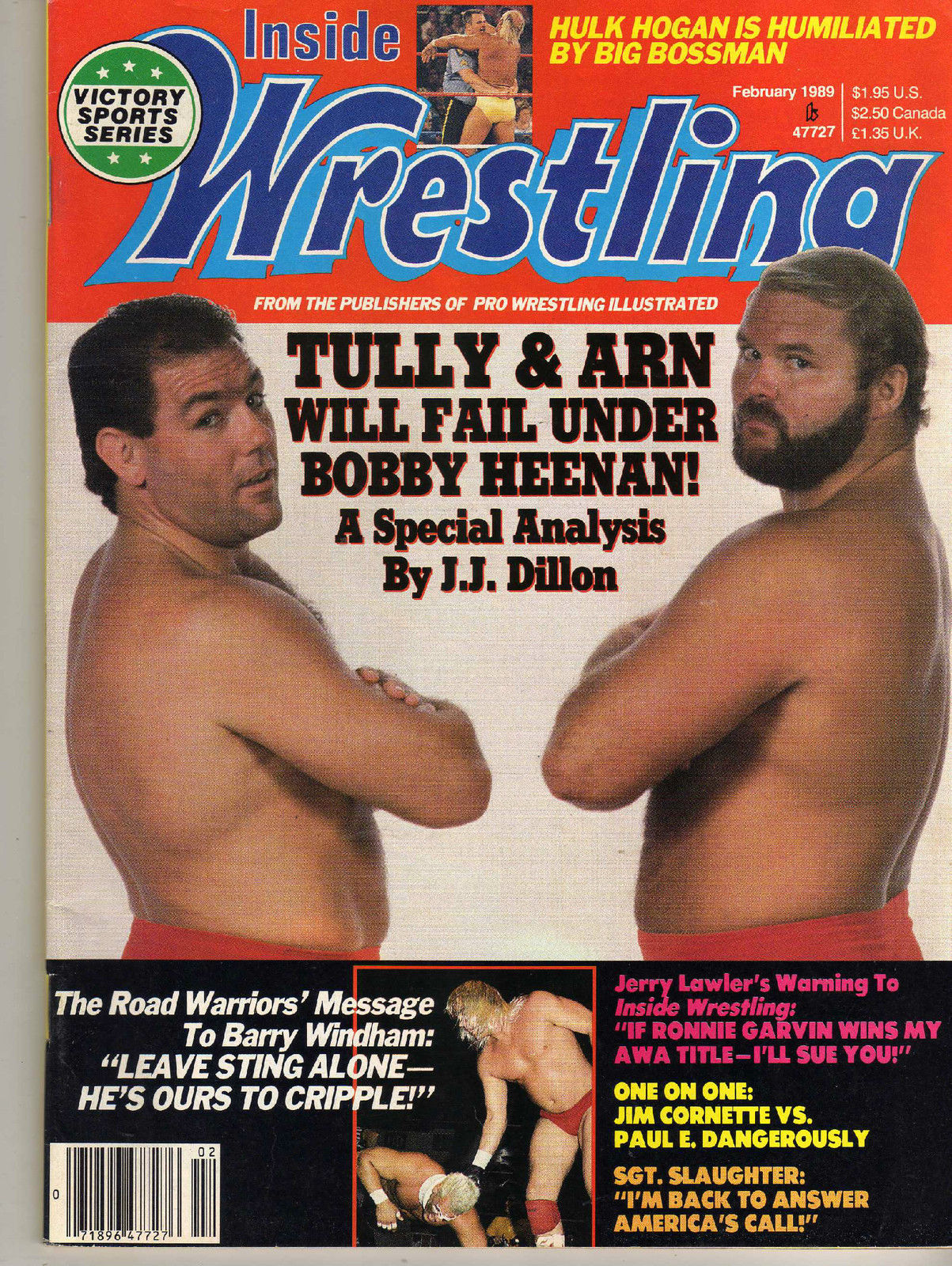 Inside Wrestling February 1989 Magazine PWcatalog