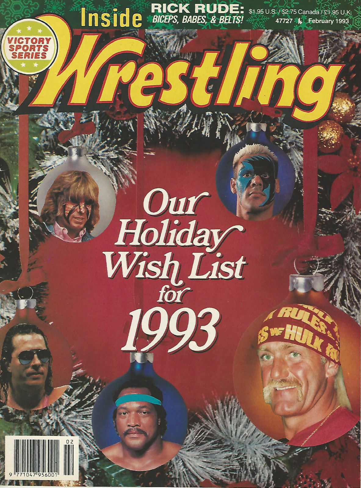 Inside Wrestling February 1993 Magazine PWcatalog