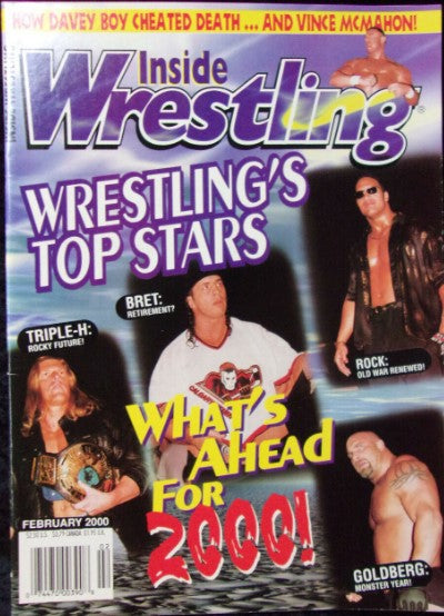 Inside Wrestling February 2000 Magazine PWcatalog