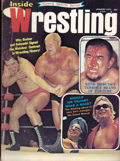 Inside Wrestling January 1972 Magazine PWcatalog