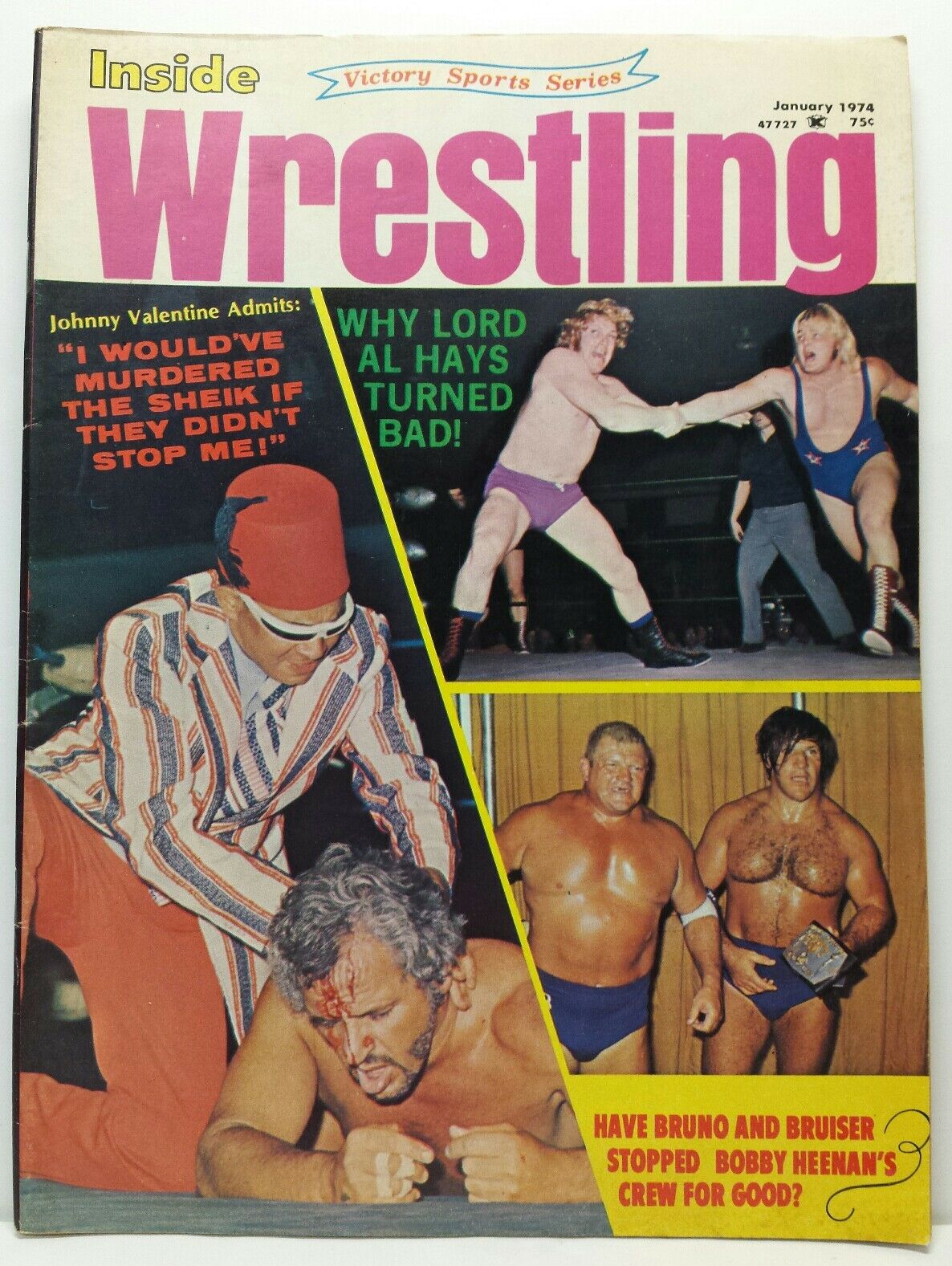 Inside Wrestling January 1974 Magazine PWcatalog