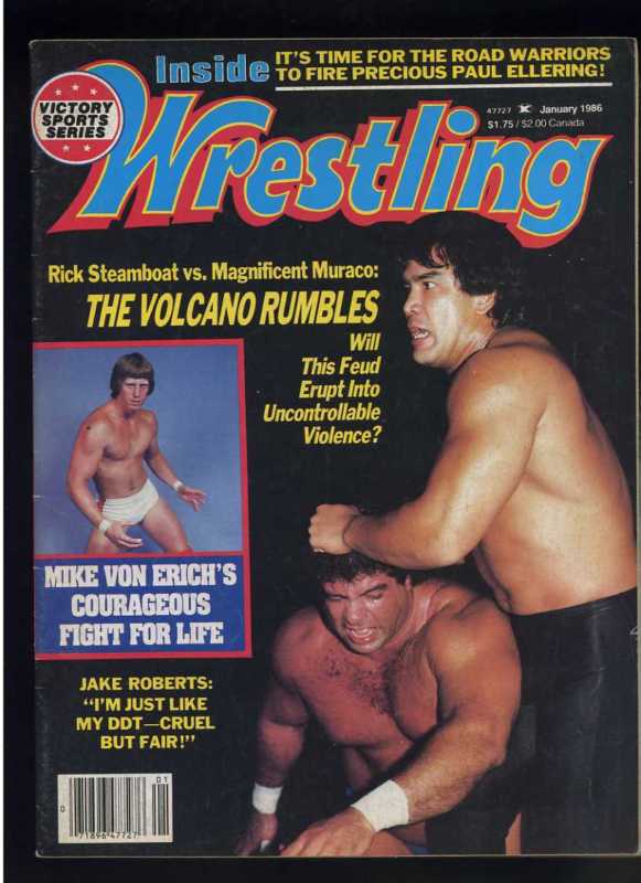Inside Wrestling January 1986 Magazine PWcatalog