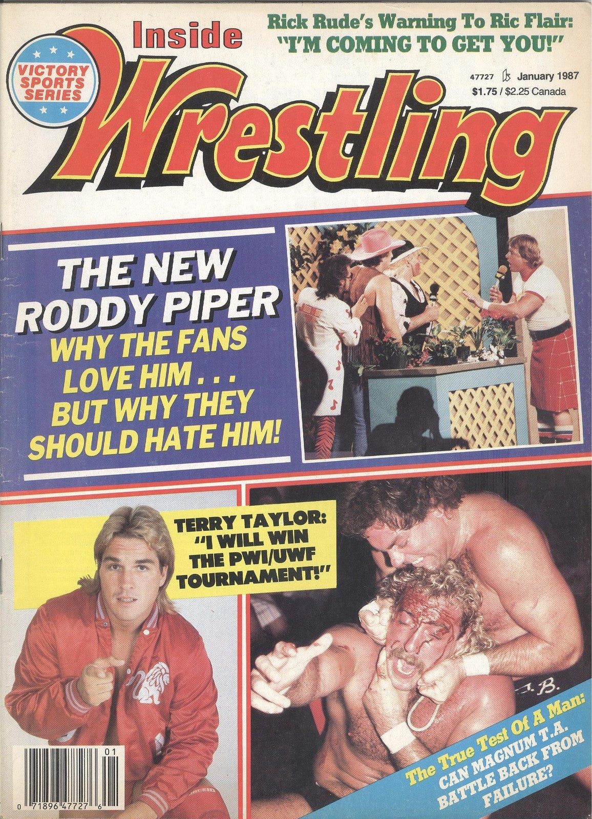 Inside Wrestling January 1987 Magazine PWcatalog