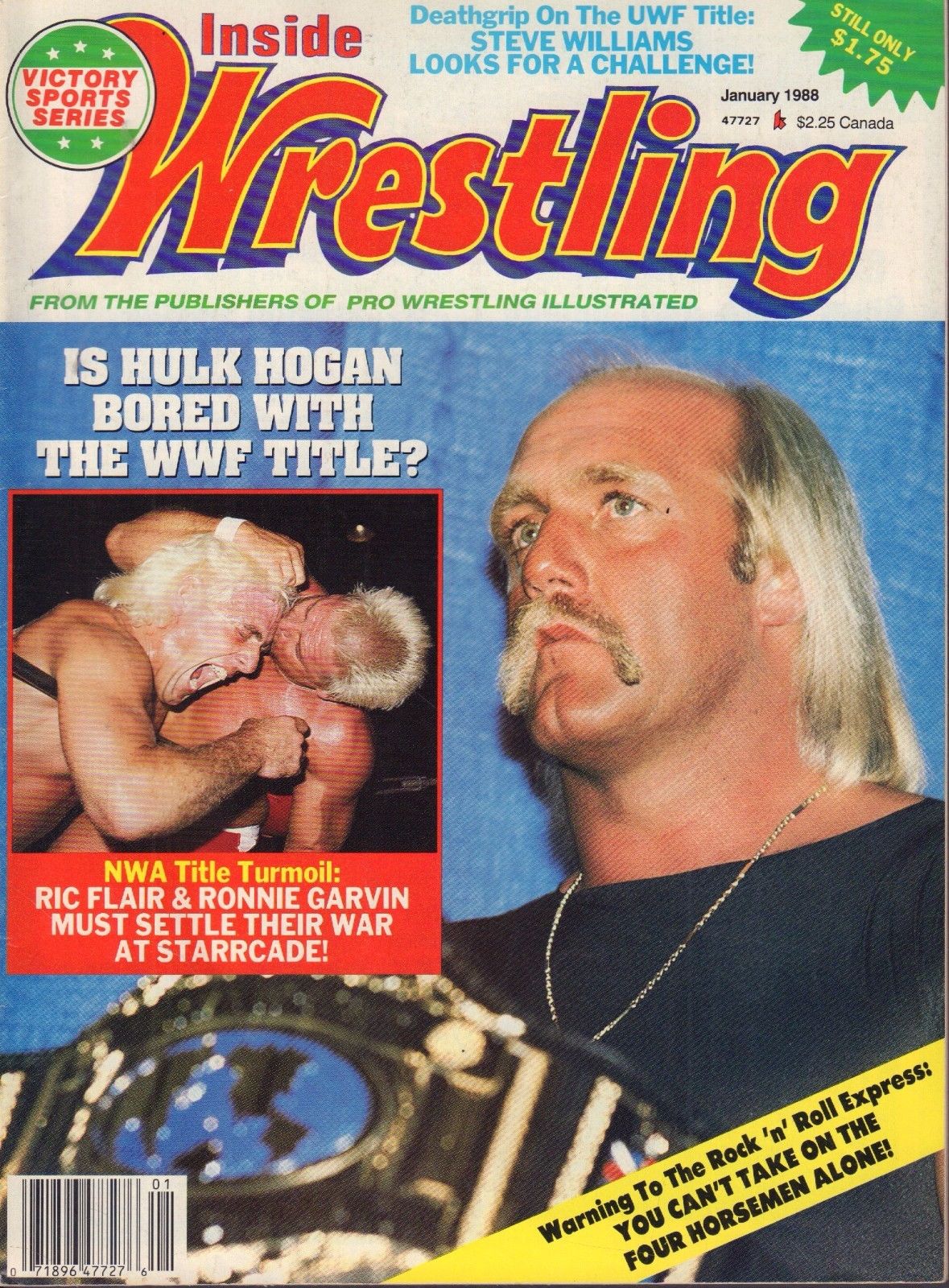 Inside Wrestling January 1988 Magazine PWcatalog
