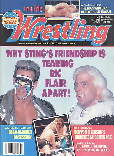 Inside Wrestling January 1990 Magazine PWcatalog
