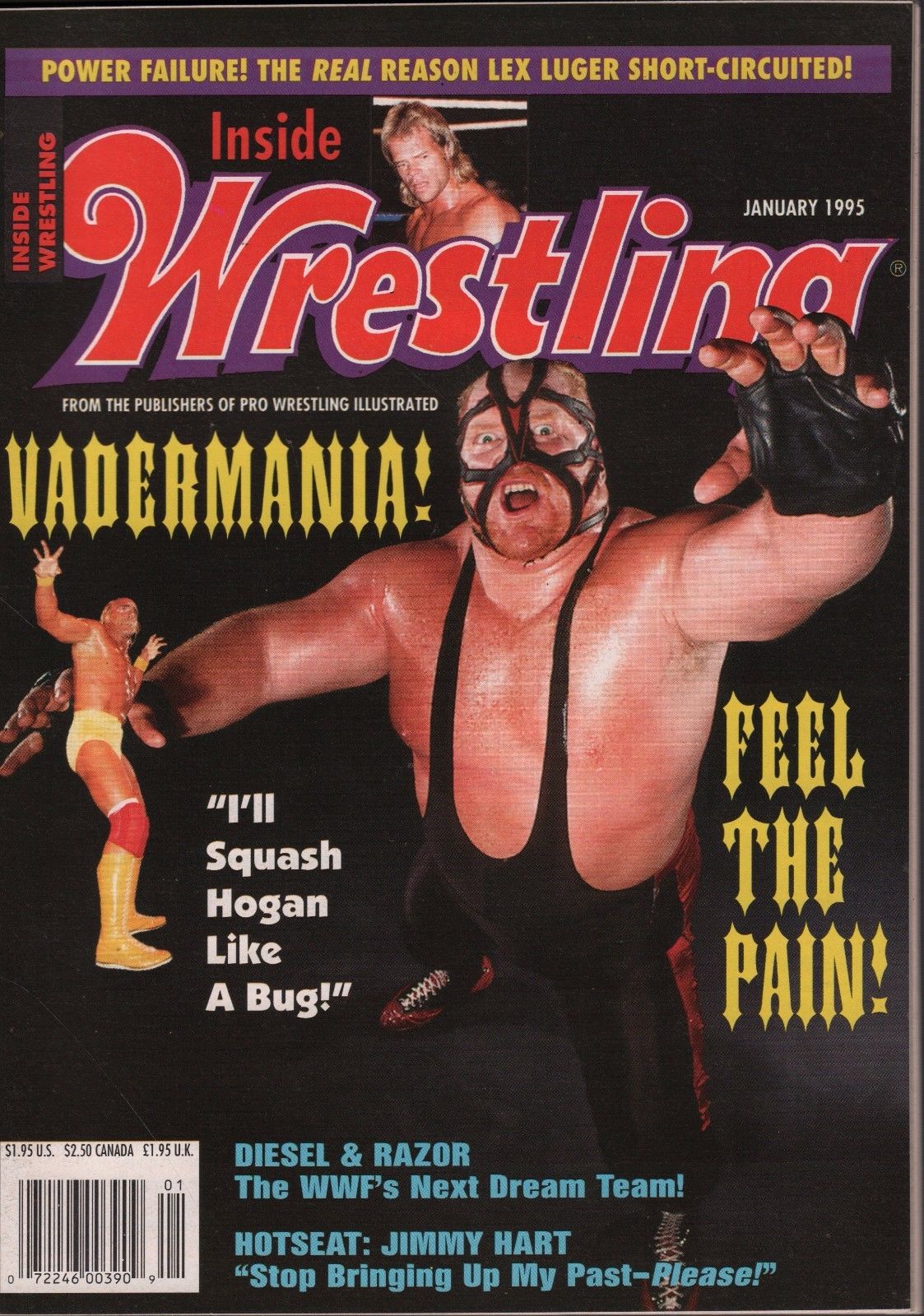 Inside Wrestling January 1995 Magazine PWcatalog