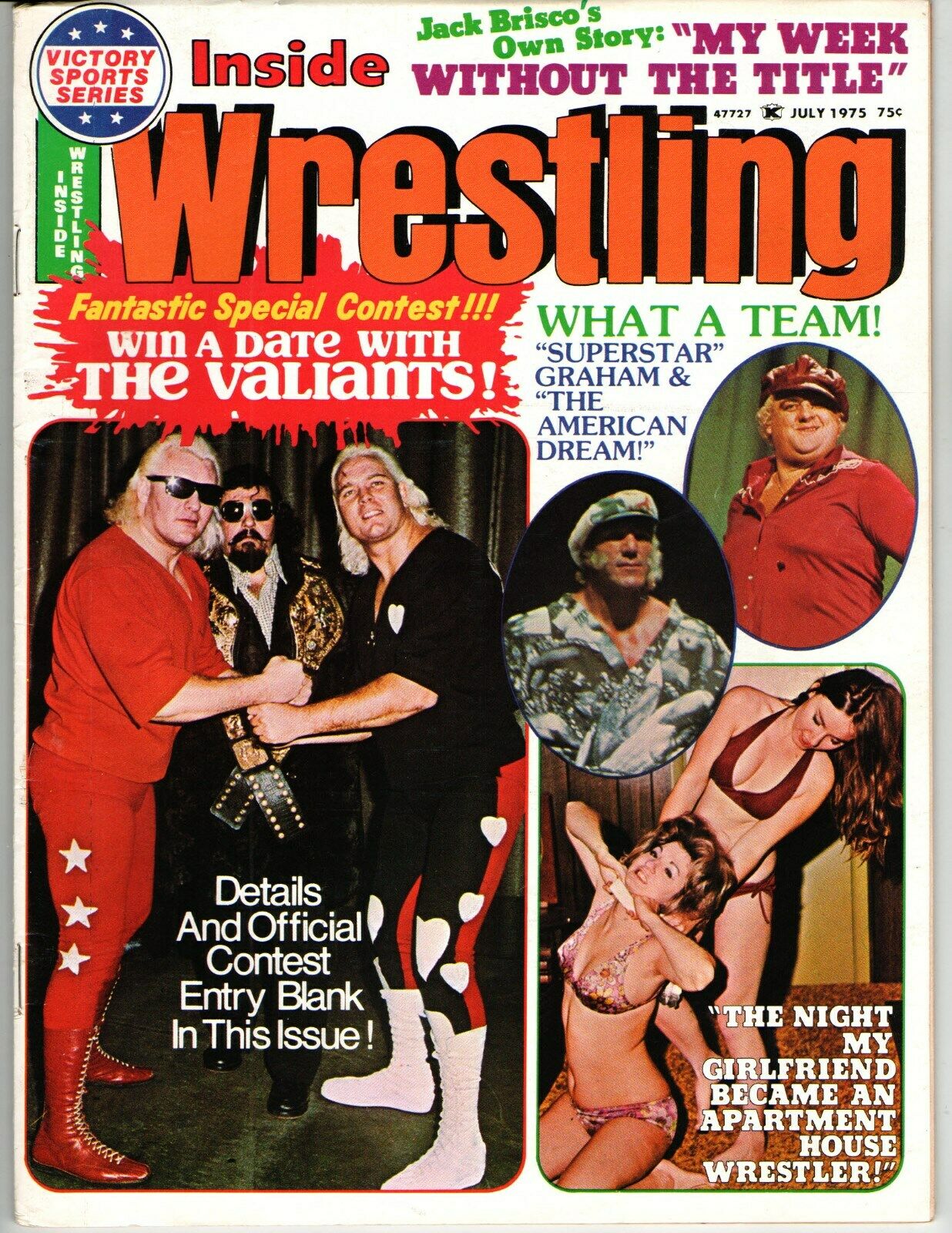 Inside Wrestling July 1975 Magazine PWcatalog